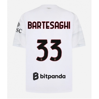 AC Milan Davide Bartesaghi #33 Maglia Gara Trasferta Repliche 2026-27 Maniche Corte